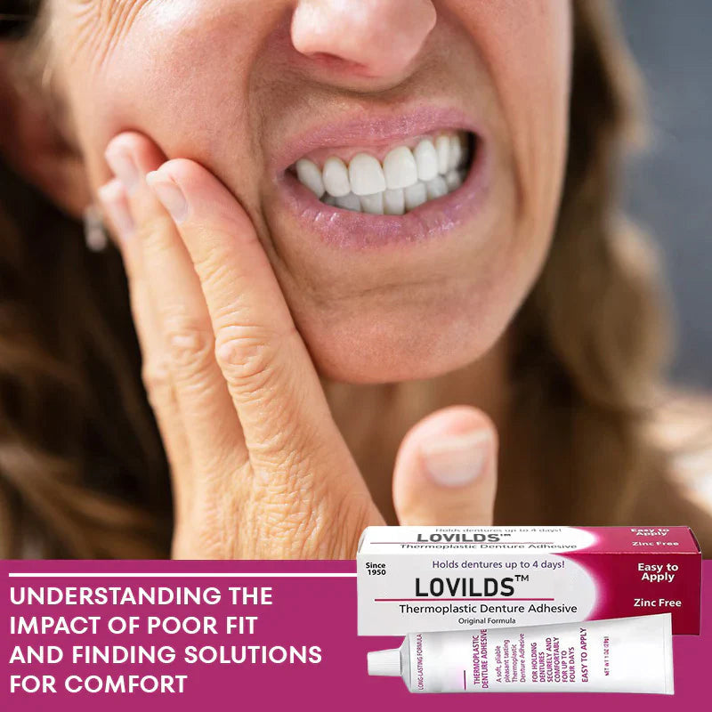 𦷠BUY 2 GET 2 FREE |LOVILDSā¢No-Slip Denture Gel ā 4-Day Hold