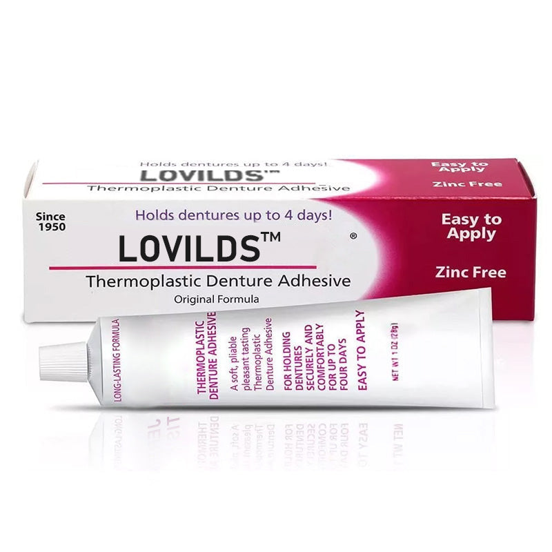 𦷠BUY 2 GET 2 FREE |LOVILDSā¢No-Slip Denture Gel ā 4-Day Hold