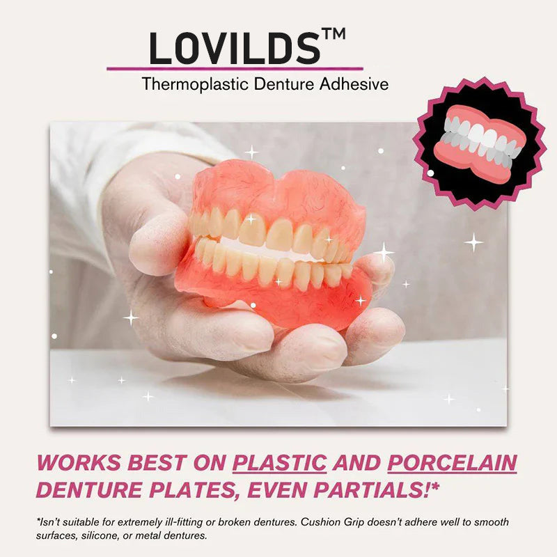 𦷠BUY 2 GET 2 FREE |LOVILDSā¢No-Slip Denture Gel ā 4-Day Hold