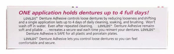 𦷠BUY 2 GET 2 FREE |LOVILDSā¢No-Slip Denture Gel ā 4-Day Hold