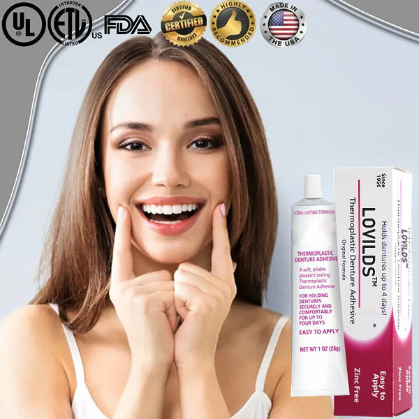 𦷠BUY 2 GET 2 FREE |LOVILDSā¢No-Slip Denture Gel ā 4-Day Hold