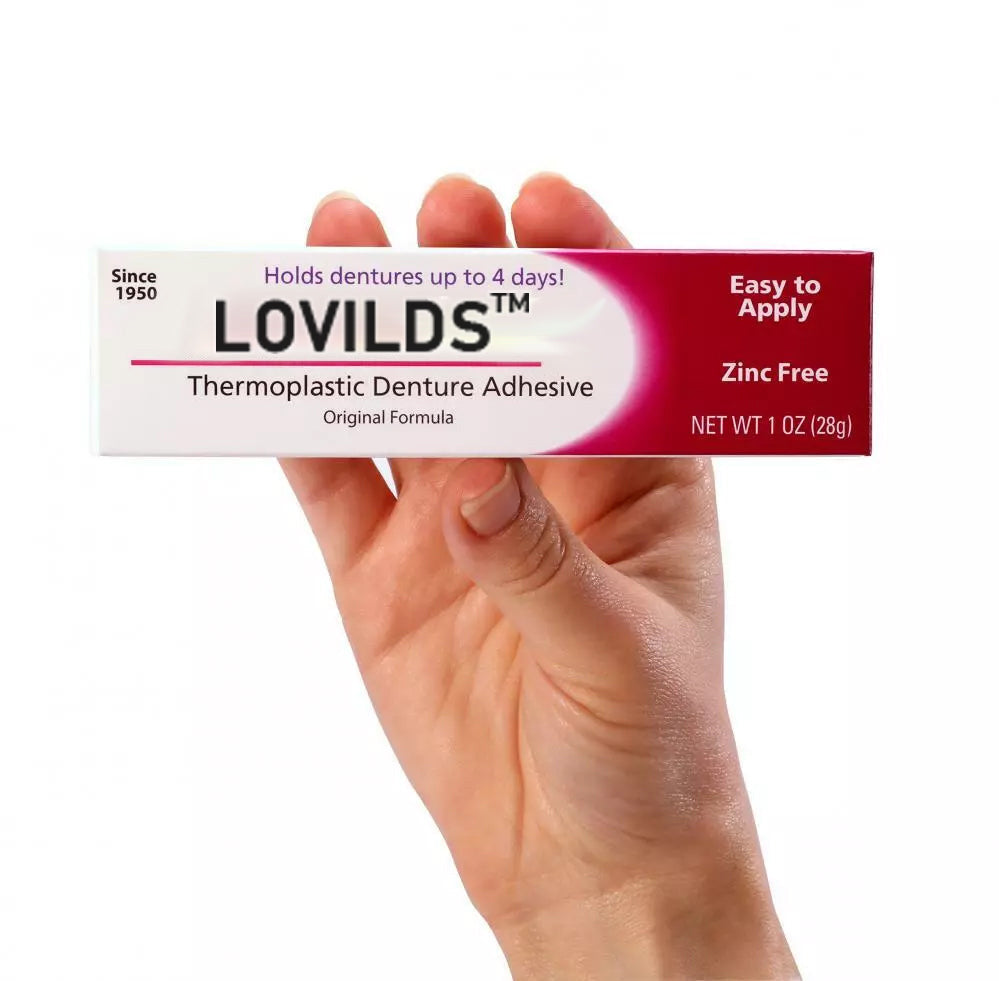 𦷠BUY 2 GET 2 FREE |LOVILDSā¢No-Slip Denture Gel ā 4-Day Hold