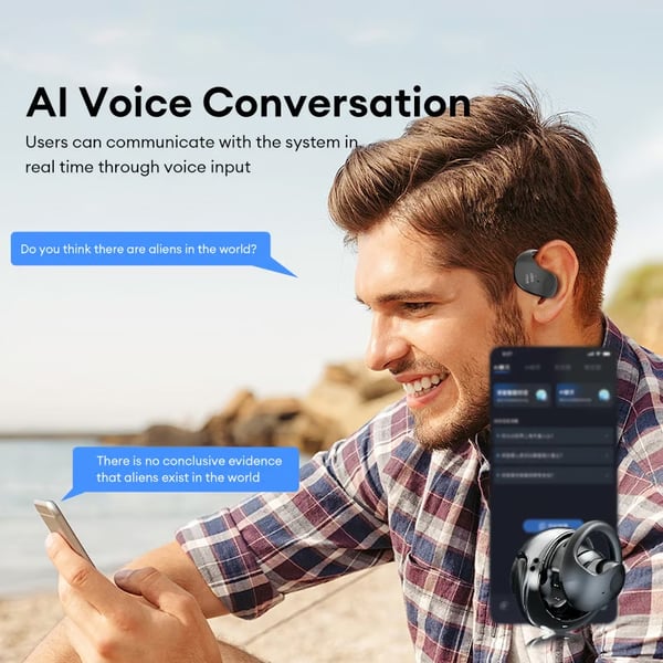 🏆#1 Best Seller ⏰LAST DAY 💎AI Translation Wireless OWS Bluetooth5.4 Earphones (Fit iOS & Android)