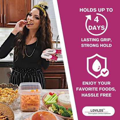 🦷 BUY 2 GET 2 FREE |LOVILDS™No-Slip Denture Gel – 4-Day Hold
