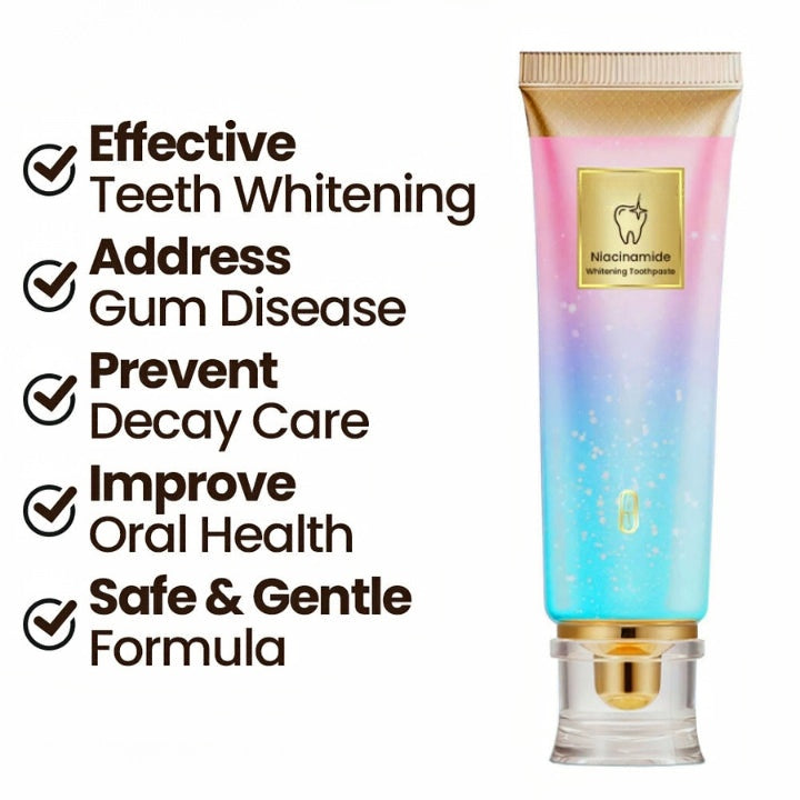 [Buy 1 Get 1 Free] Niacinamide Whitening Toothpaste - 7 Days Intense Whitening